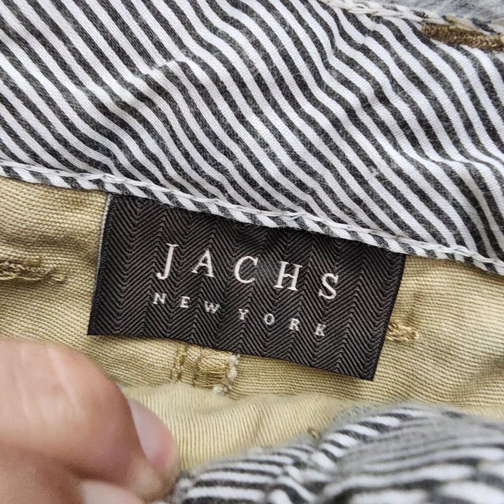 Jachs Shorts Mens 44 Khaki Tan Stretch High Rise Bleecker *NWT* - Picture 3 of 16